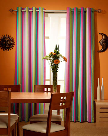 Checks, Stripes, Circles Curtains
