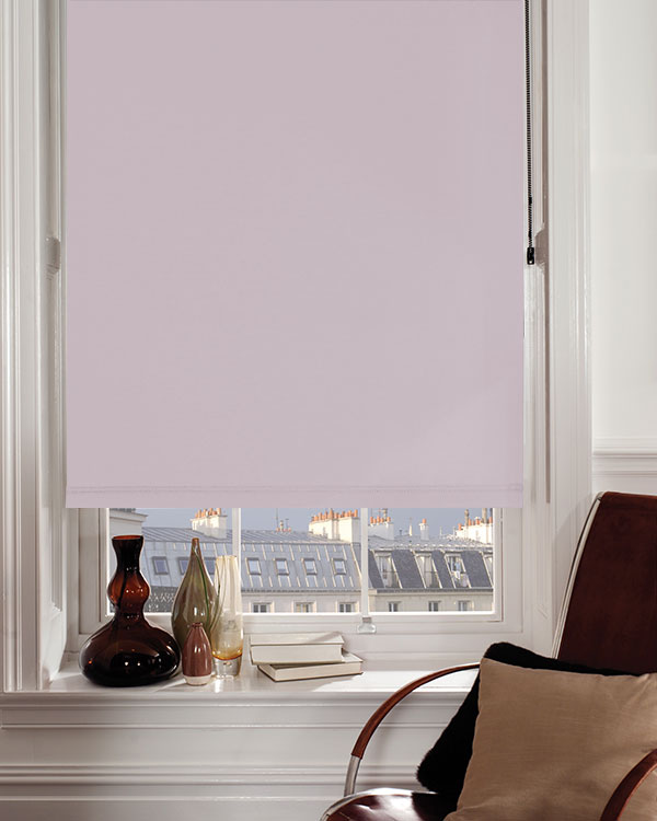 Wipeable Lilac Blackout Blinds