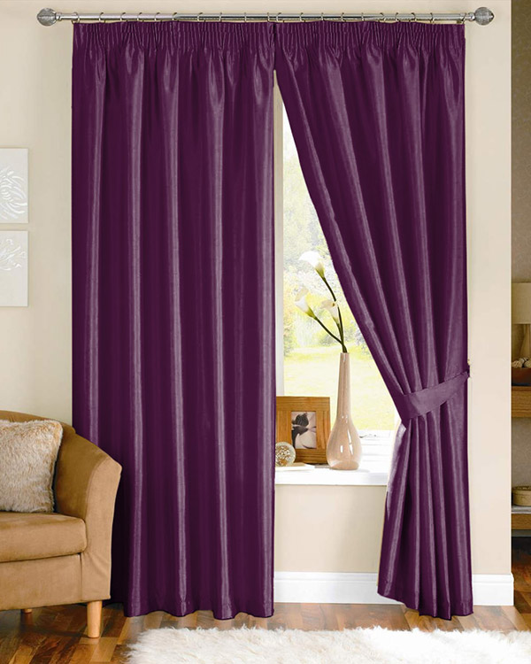 Clarke & Clarke Nantucket Violet Curtains (F0594/55) - Blinds UK