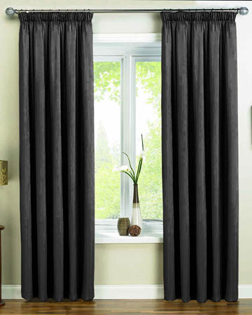 Dahlia Black Curtains