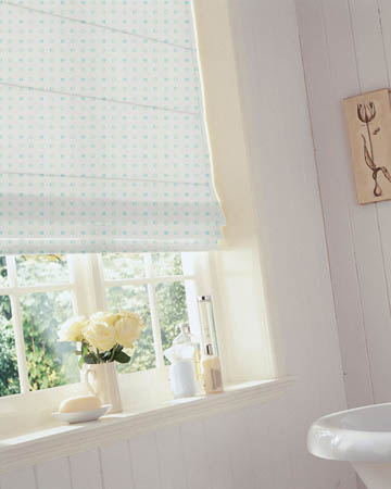 A La Carte Teal Roman Blinds