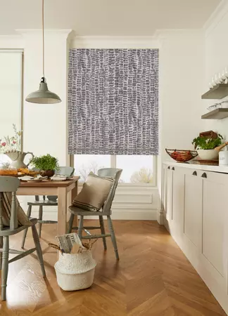 Clarke & Clarke Loukia Smoke Roman Blinds