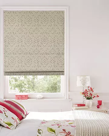 Clarke & Clarke Fairmont Taupe Roman Blinds