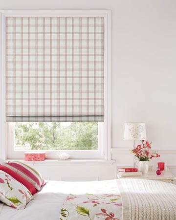 Clarke & Clarke Kelmscott Heather Roman Blinds