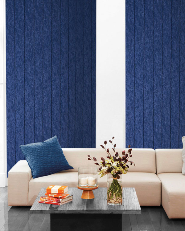 Diamond Dark Blue Vertical Blinds