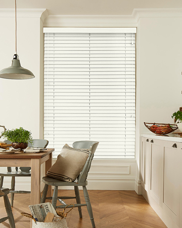 Milk Wooden Blinds