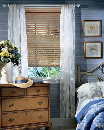 White Oiled Real Oak Wooden Blinds